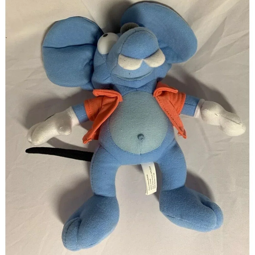 The Simpsons Plush‎ ITCHY Blue Mouse Toy Factory Stuffed Animal Plush Rat